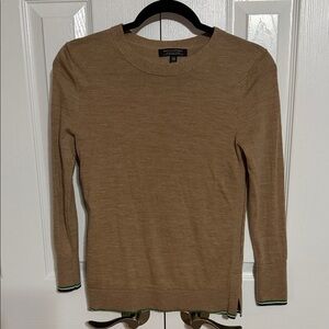 2 for $20✨Banana Republic 100% Merino Wool  Camel Crew Neck Sweater | Size XS